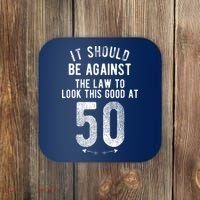 50th Birthday Gag Gift Idea 50 Year Old Joke Coaster thumb 0