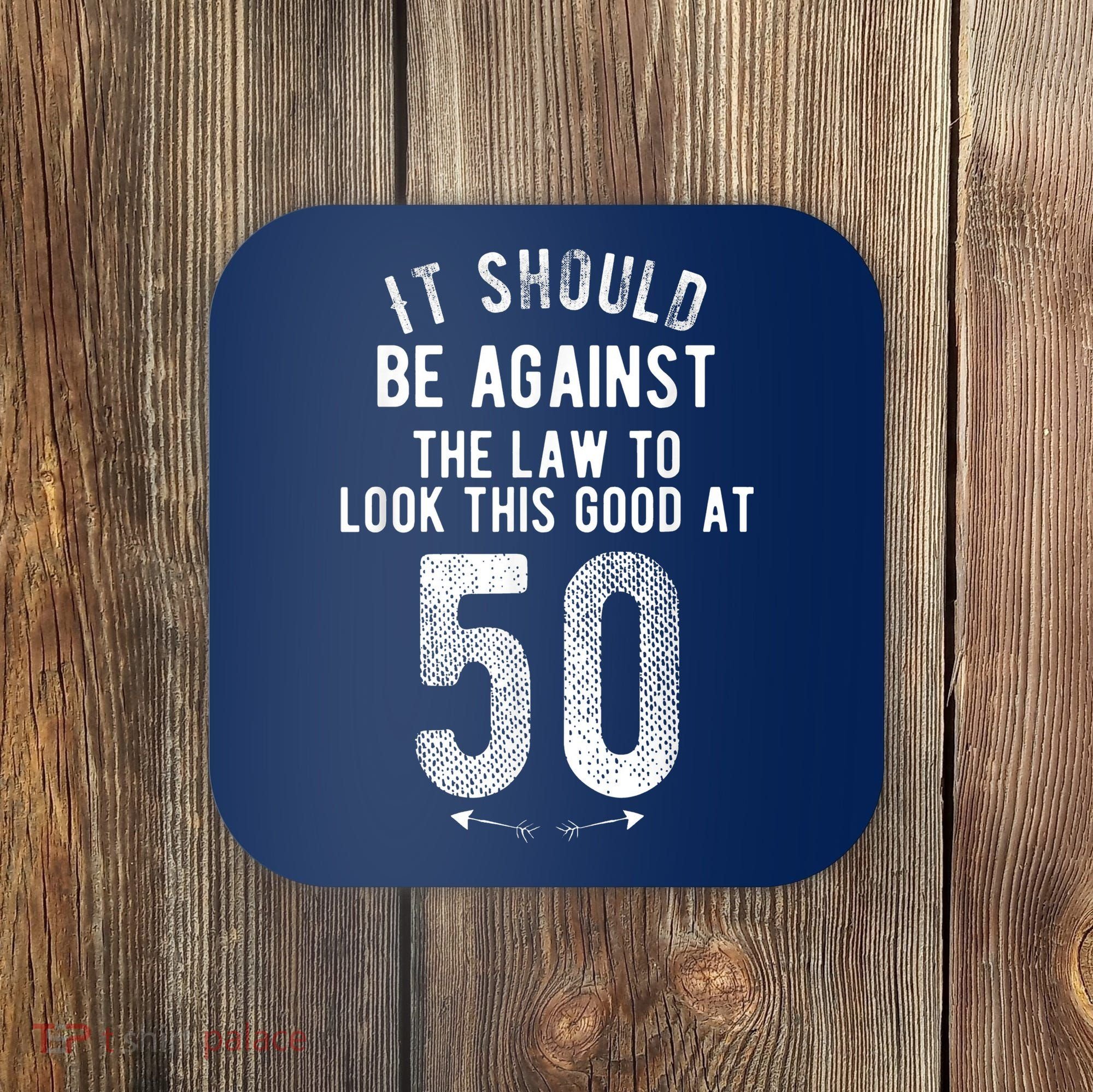 50th Birthday Gag Gift Idea 50 Year Old Joke Coaster