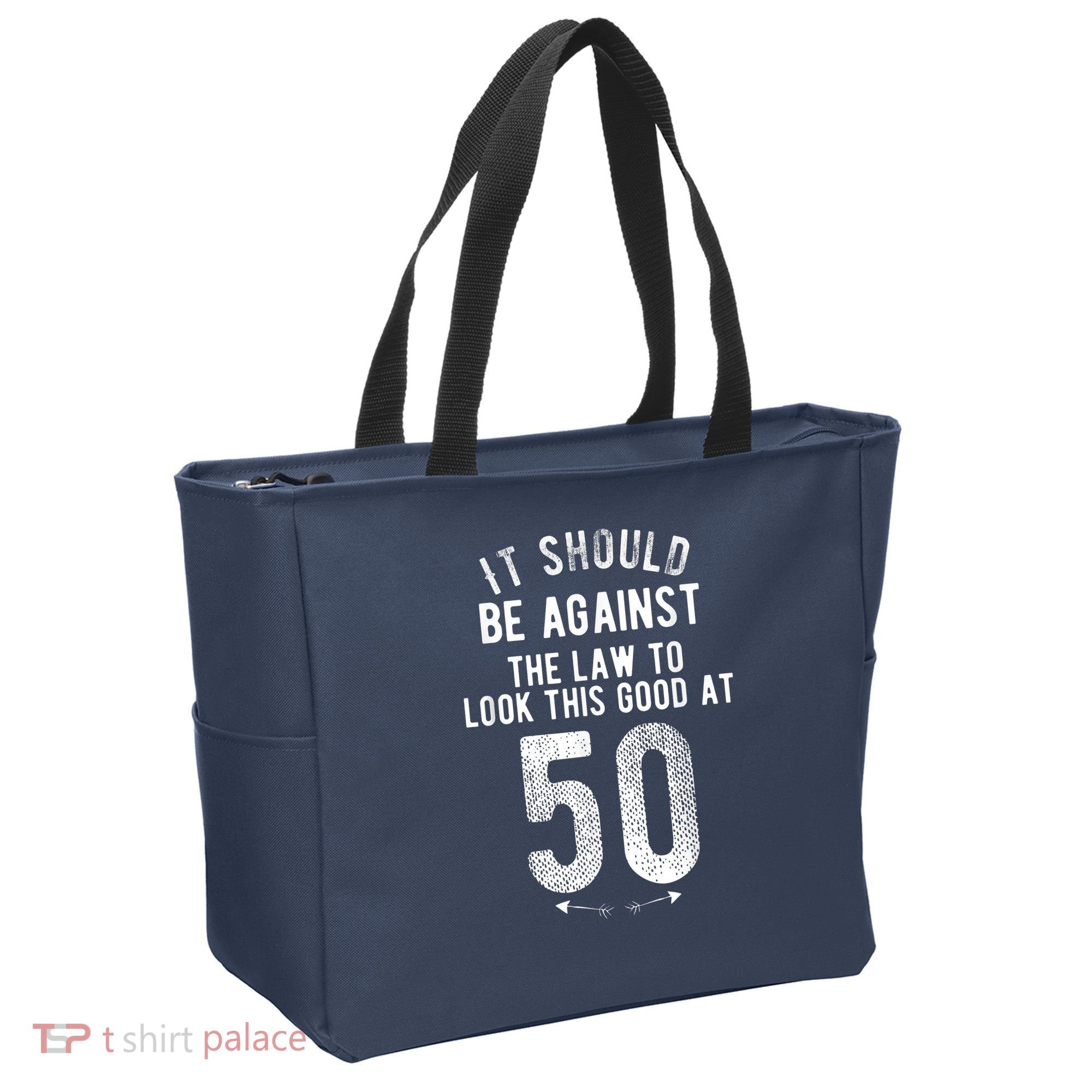 50th Birthday Gag Gift Idea 50 Year Old Joke Tote Bag