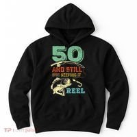 50th Birthday Gift For Fisherman Mens Hoodie thumb 0