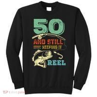 50th Birthday Gift For Fisherman Mens Sweatshirt thumb 0