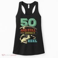 50th Birthday Gift For Fisherman Mens Women's Tank Top thumb 0