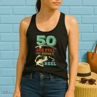 50th Birthday Gift For Fisherman Mens Women's Tank Top thumb 2