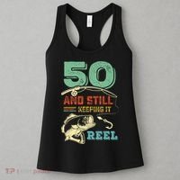 50th Birthday Gift For Fisherman Mens Women's Tank Top thumb 3