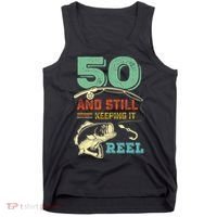 50th Birthday Gift For Fisherman Mens Tank Top thumb 0