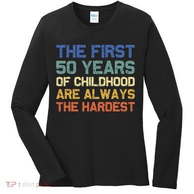 50th Birthday Gift Vintage 1972 Women's Long Sleeve Shirt