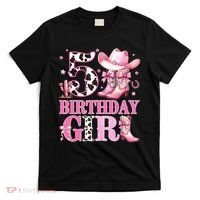 5th Birthday Girl Rodeo Western Cowgirl Birthday Party  T-Shirt thumb 0
