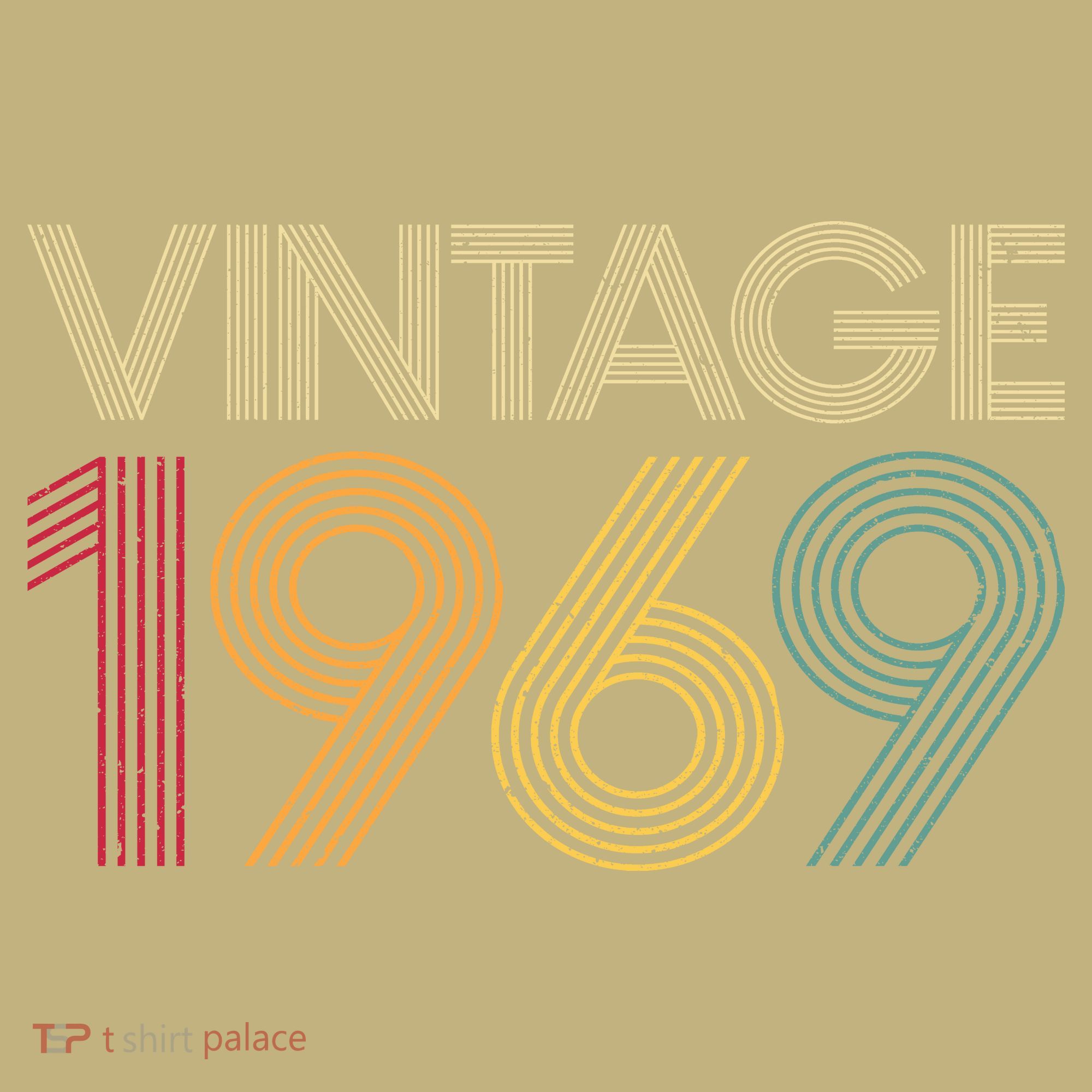 51st Birthday Gift Vintage 1969 Classic Men Women 51 Years T-Shirt