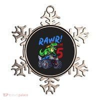 5th Birthday I’M 5 Dinosaur T Rex Monster Truck Ornament thumb 0