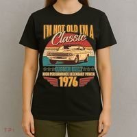 50th Birthday I'm Not Old I'm A Classic Custom Built Car 1976 T-Shirt thumb 4