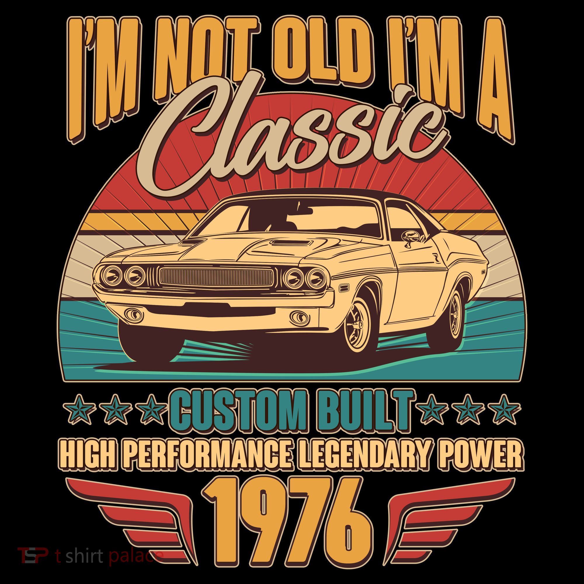 50th Birthday I'm Not Old I'm A Classic Custom Built Car 1976 Coffee Mug
