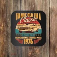 50th Birthday I'm Not Old I'm A Classic Custom Built Car 1976 Coaster thumb 0