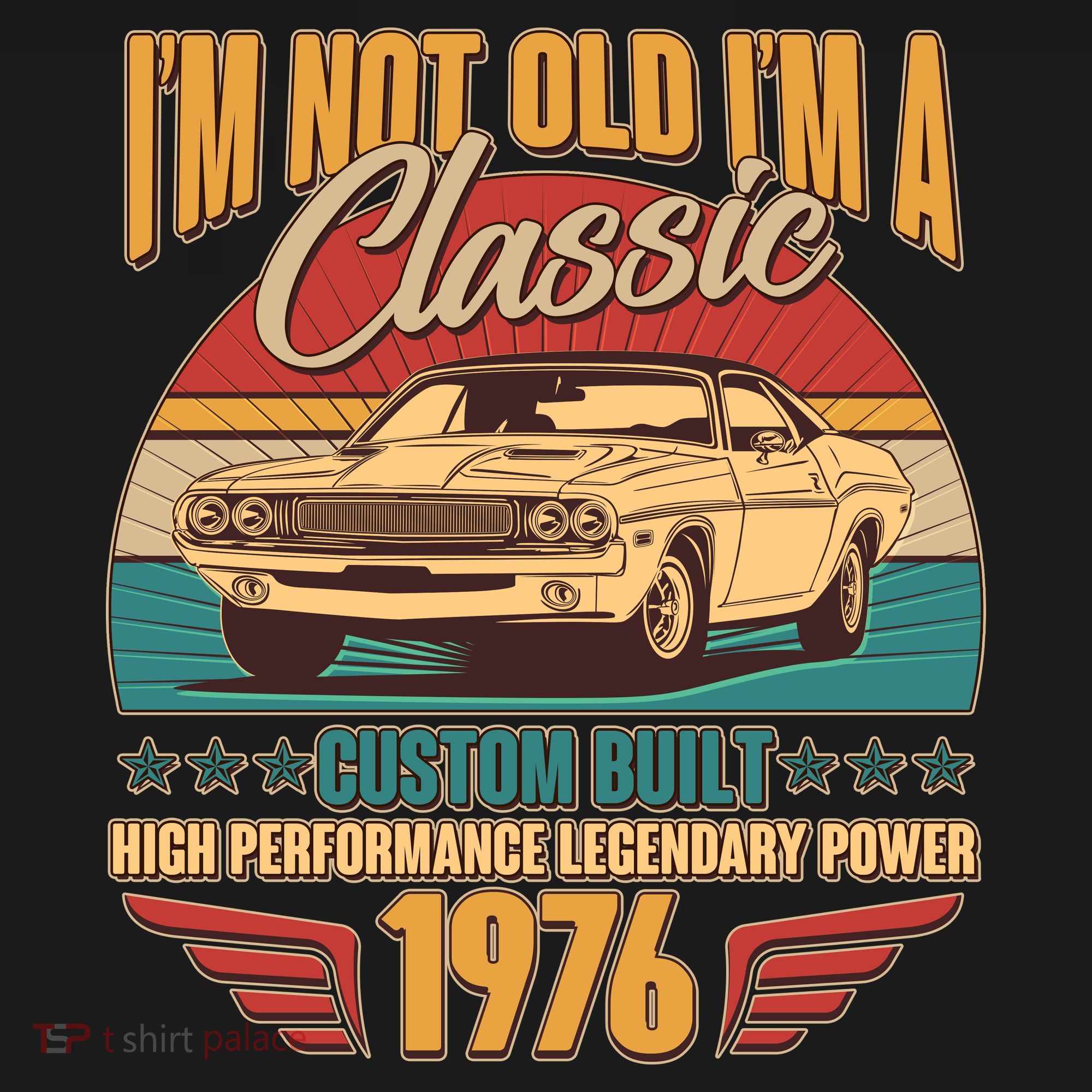 50th Birthday I'm Not Old I'm A Classic Custom Built Car 1976 Women's Hoodie
