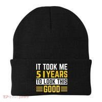 51st Birthday It Took Me 51 Years To Look This Good Beanie thumb 0