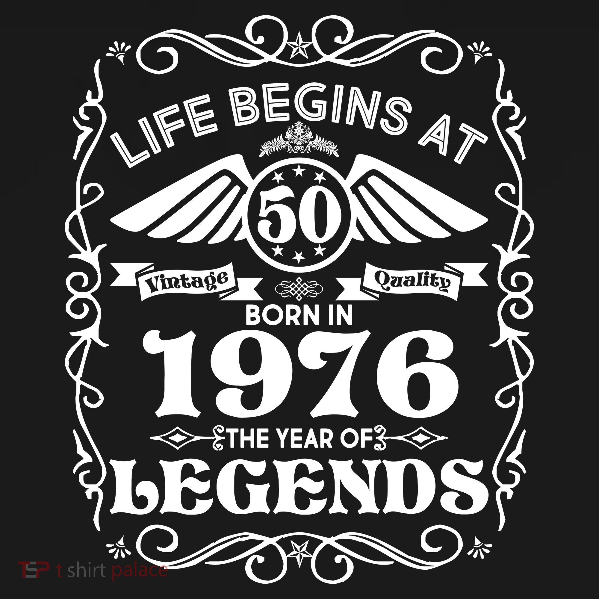 50th Birthday Life Begins At 50 Born In 1976 The Year Of Legends Women's Tank Top