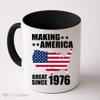 50th Birthday Making American Great Since 1976 Coffee Mug thumb 0