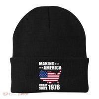 50th Birthday Making American Great Since 1976 Beanie thumb 0
