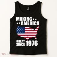 50th Birthday Making American Great Since 1976 Tank Top thumb 2