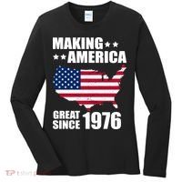 50th Birthday Making American Great Since 1976 Women's Long Sleeve Shirt thumb 0