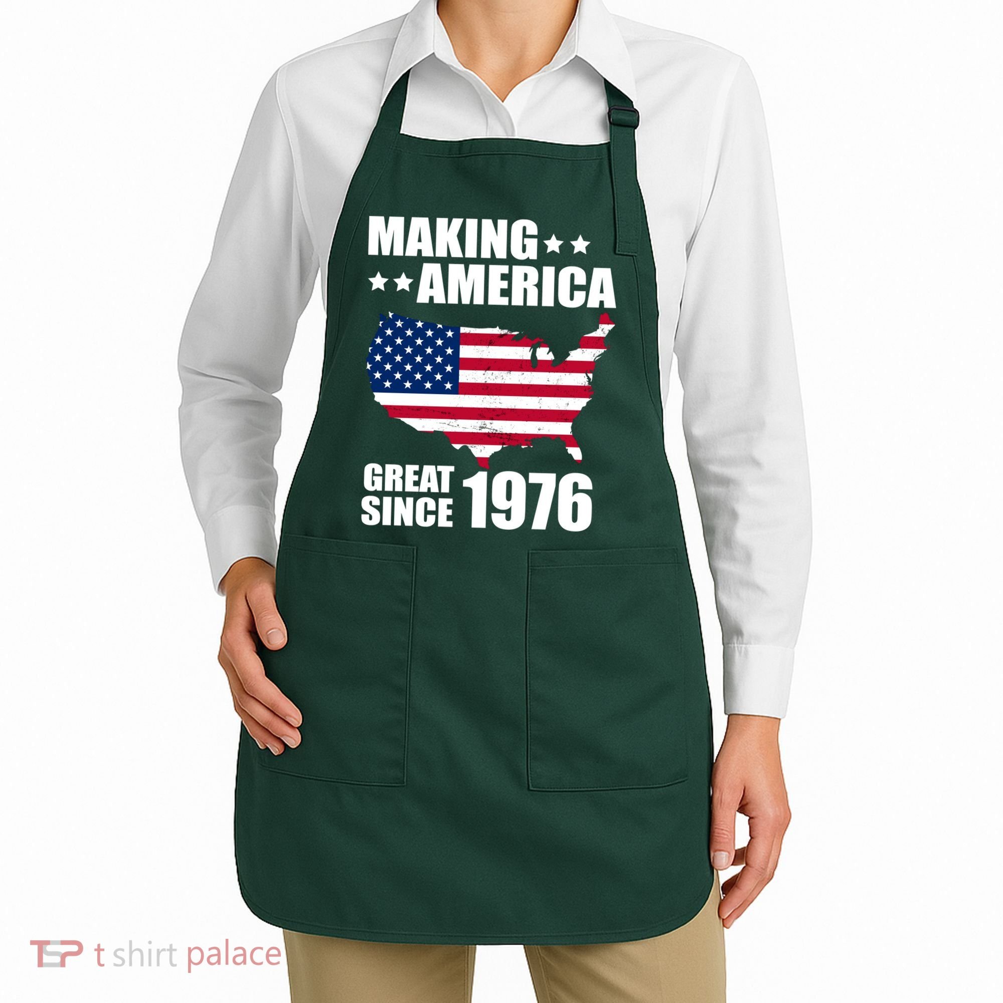 50th Birthday Making American Great Since 1976 Apron
