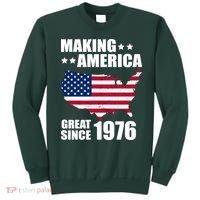 50th Birthday Making American Great Since 1976 Sweatshirt thumb 0