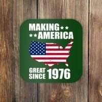 50th Birthday Making American Great Since 1976 Coaster thumb 0