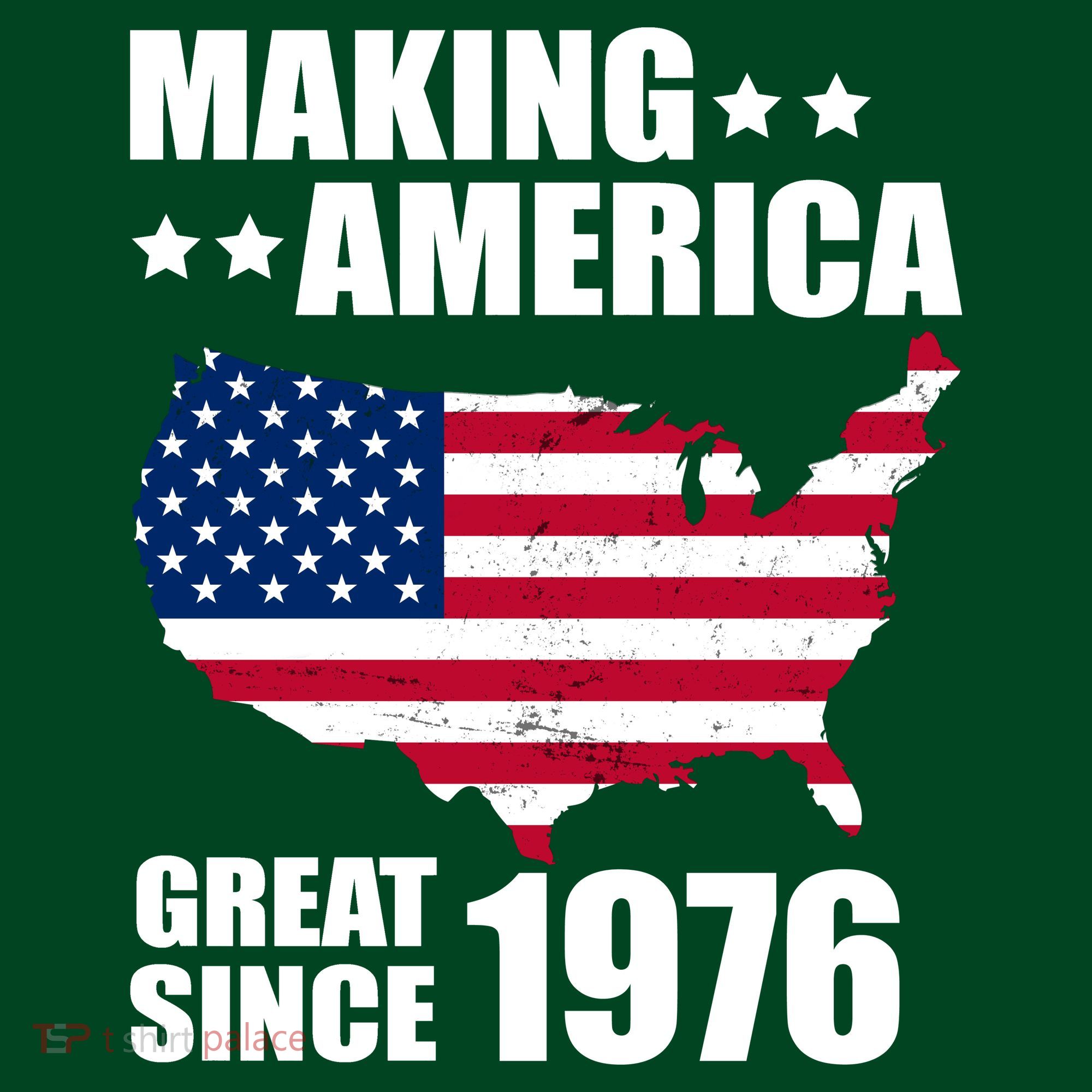 50th Birthday Making American Great Since 1976 Coaster