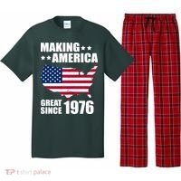 50th Birthday Making American Great Since 1976 Pajama Set thumb 0