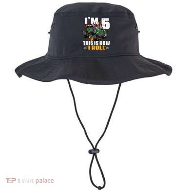 5th Birthday Monster Truck Rule JAM Five Years Bucket Hat