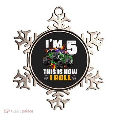 5th Birthday Monster Truck Rule JAM Five Years Ornament