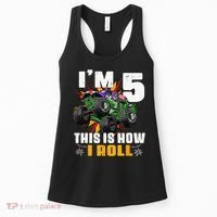 5th Birthday Monster Truck Rule JAM Five Years Women's Tank Top thumb 0