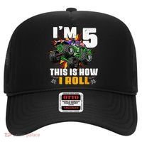 5th Birthday Monster Truck Rule JAM Five Years Hat thumb 0