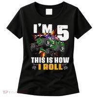 5th Birthday Monster Truck Rule JAM Five Years Women's T-Shirt thumb 0