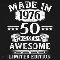 50th Birthday Made In 1976 50 Years Of Being Awesome Limited Edition Women's Tank Top thumb 5