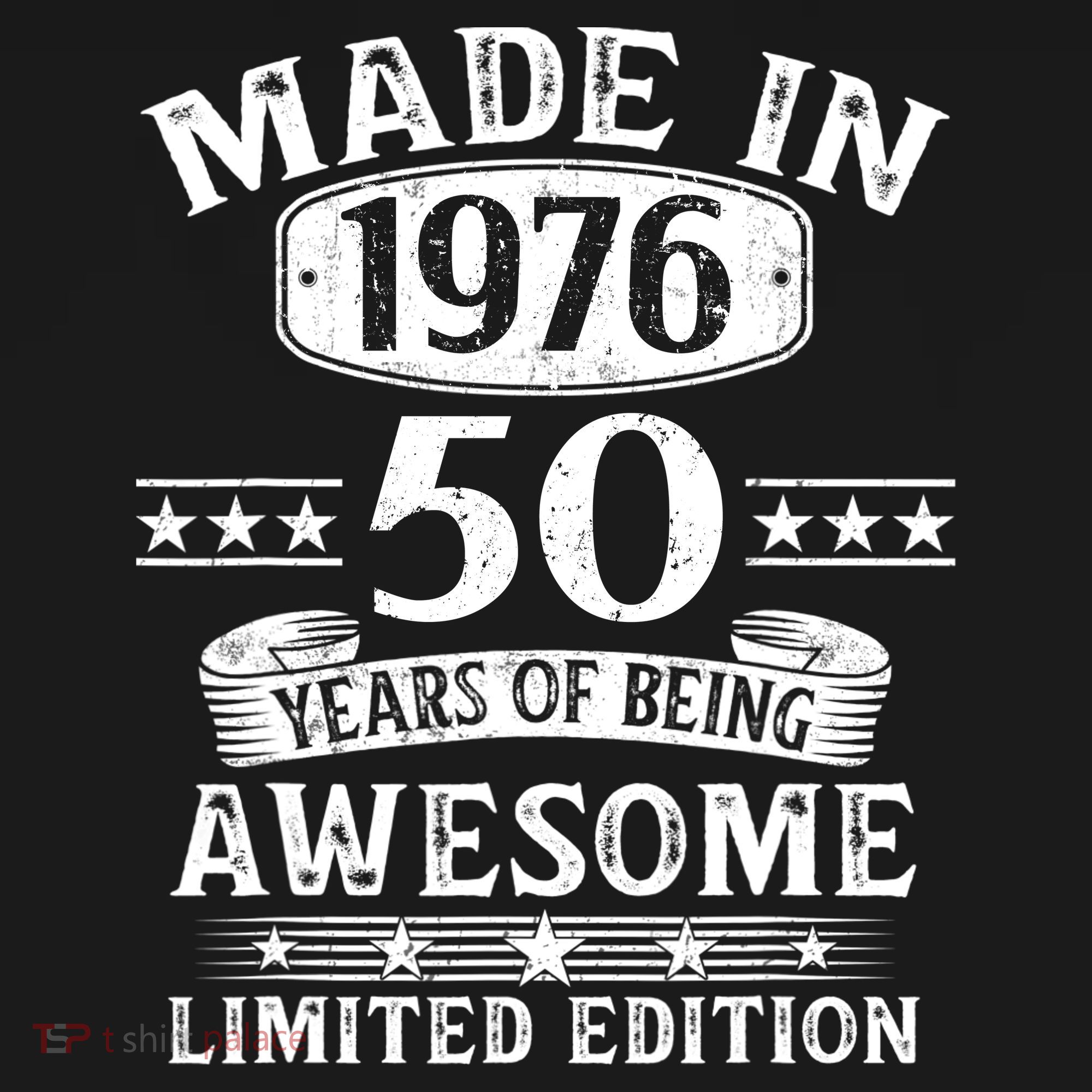 50th Birthday Made In 1976 50 Years Of Being Awesome Limited Edition Women's Tank Top