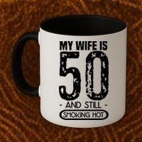 50th Birthday My Wife Is 50 Coffee Mug thumb 2