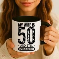 50th Birthday My Wife Is 50 Coffee Mug thumb 3