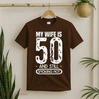 50th Birthday My Wife Is 50 T-Shirt thumb 2