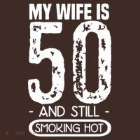 50th Birthday My Wife Is 50 Beanie thumb 2