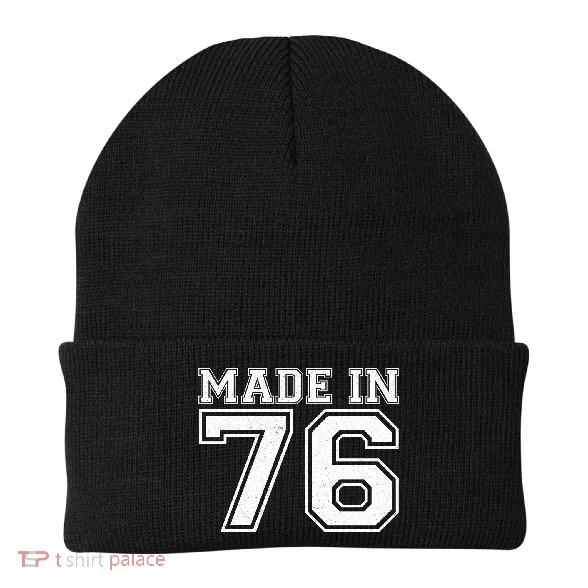 50 Birthday Made In 1976 Sports Jersey Beanie