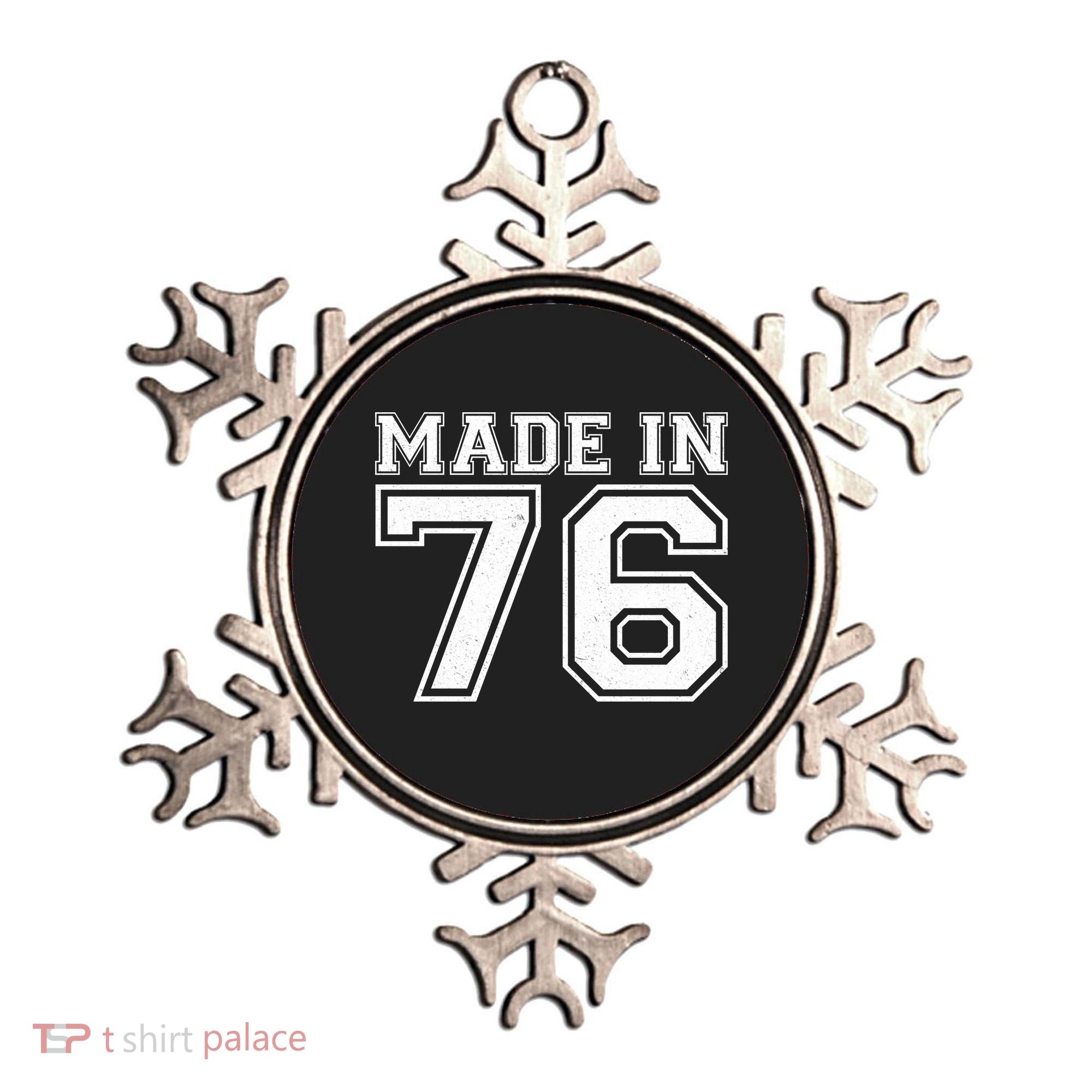 50 Birthday Made In 1976 Sports Jersey Ornament