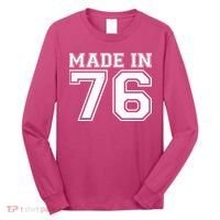 50 Birthday Made In 1976 Sports Jersey Long Sleeve Shirt thumb 0