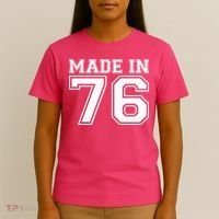 50 Birthday Made In 1976 Sports Jersey T-Shirt thumb 4