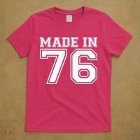 50 Birthday Made In 1976 Sports Jersey T-Shirt thumb 5