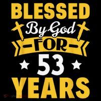 53rd Birthday Man Woman Blessed By God For 53 Years Coffee Mug thumb 5
