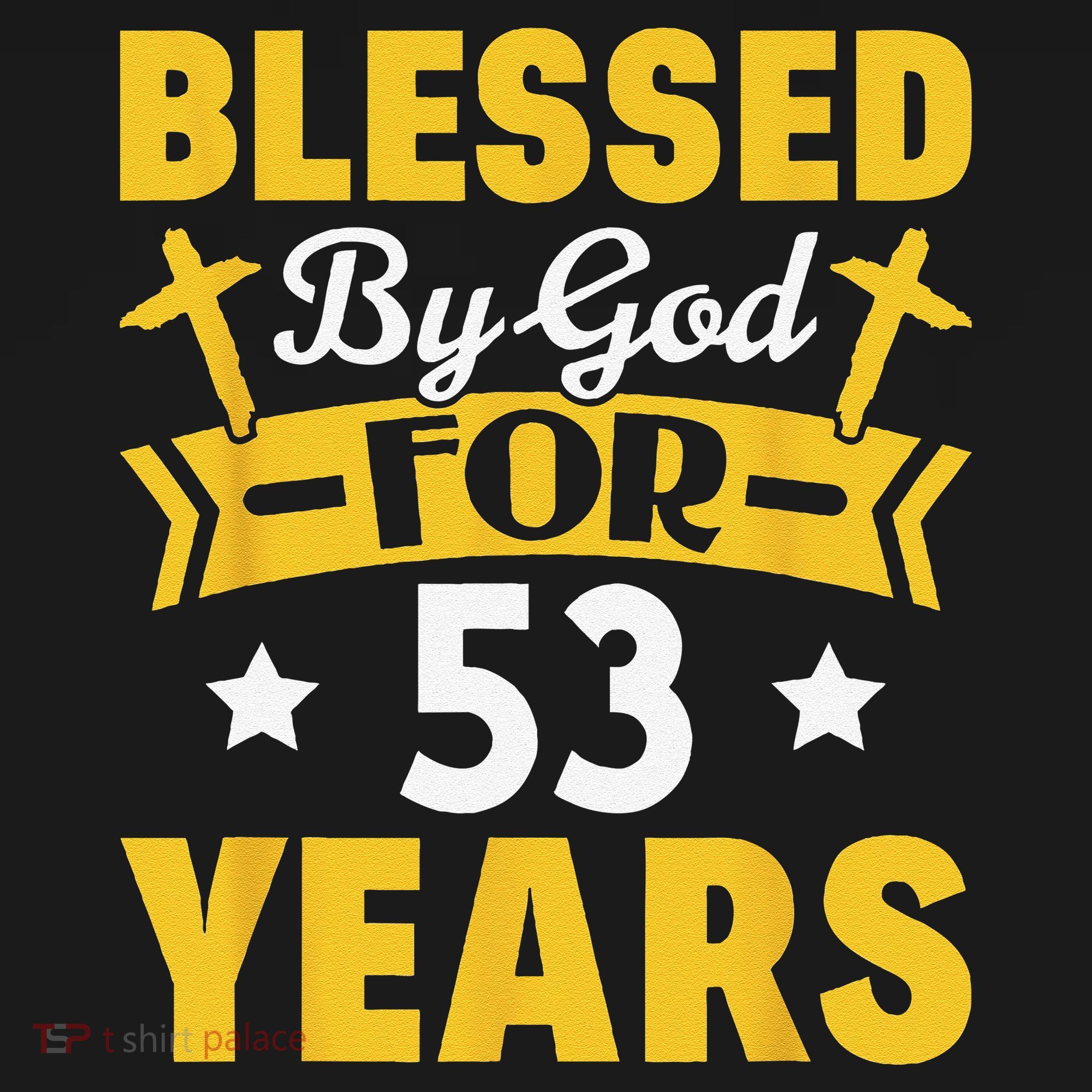 53rd Birthday Man Woman Blessed By God For 53 Years Women's Hoodie