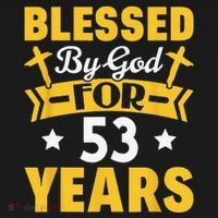 53rd Birthday Man Woman Blessed By God For 53 Years Women's Tank Top thumb 5