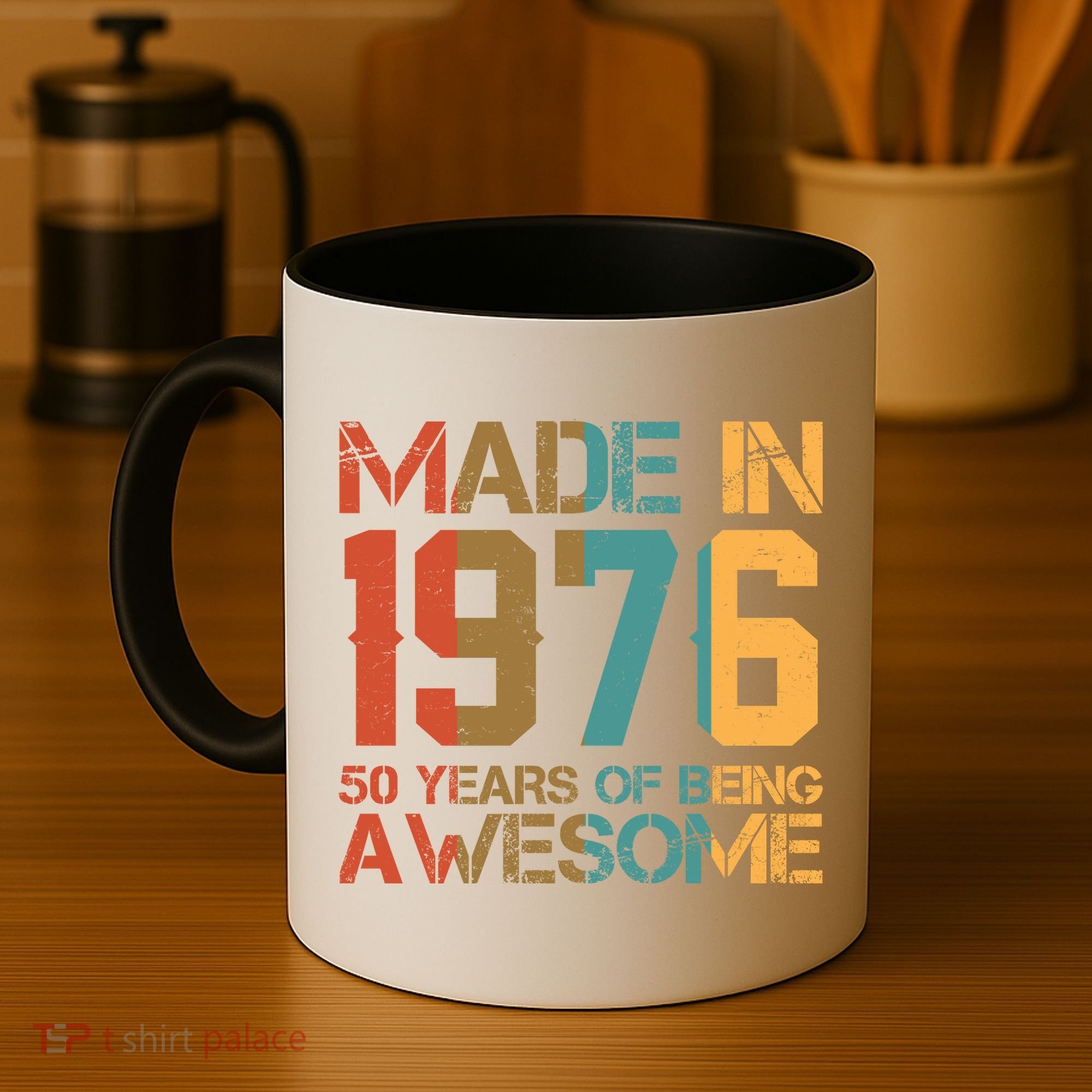50th Birthday Made In 1976 50 Years Of Being Awesome Coffee Mug