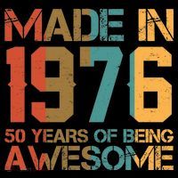 50th Birthday Made In 1976 50 Years Of Being Awesome Coffee Mug thumb 5