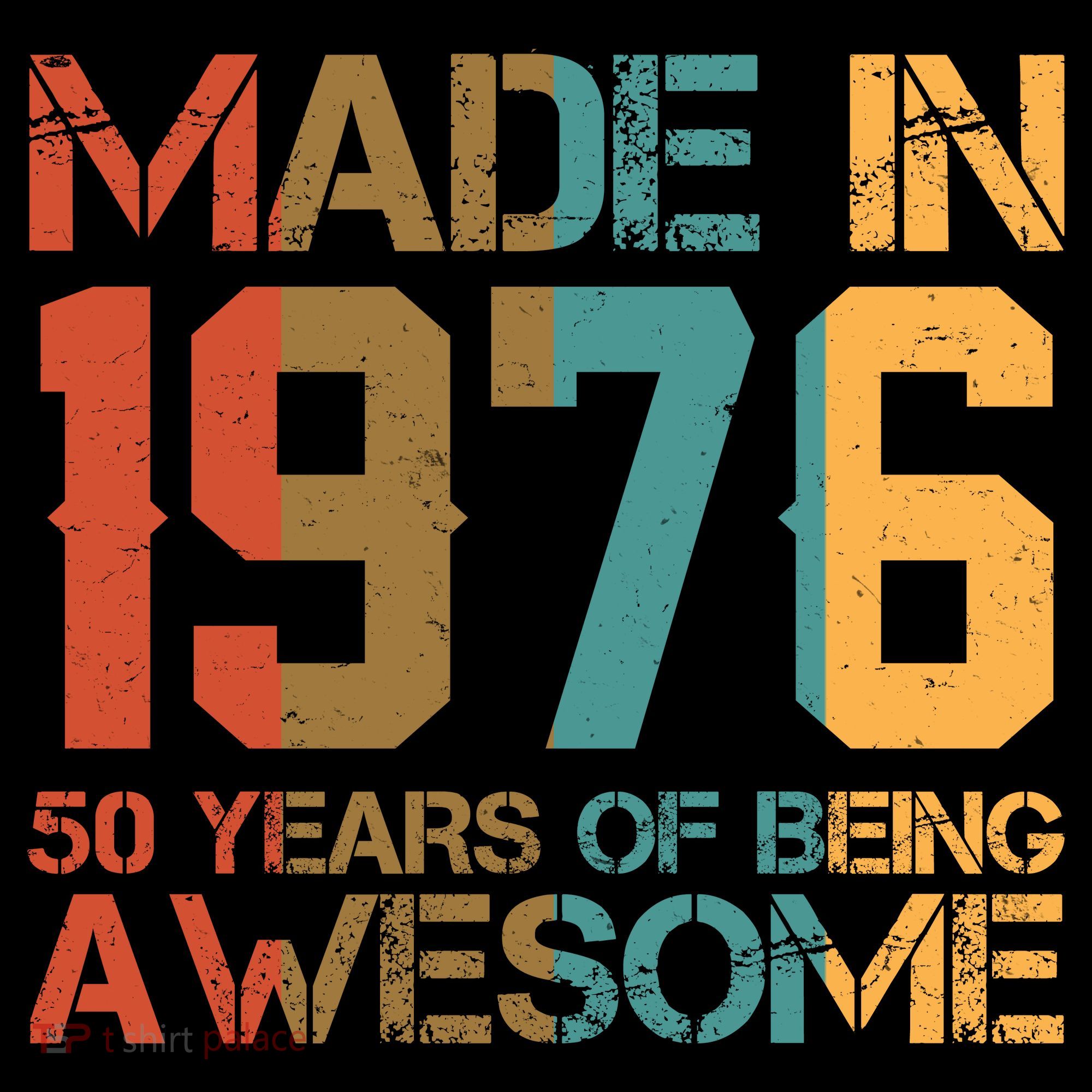50th Birthday Made In 1976 50 Years Of Being Awesome Coffee Mug